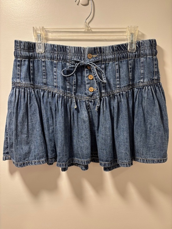 Free People Dresses & Skirts - Free People Women's Roselle Denim Mini Skirt dark wash boho coquette girl large